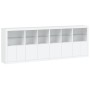 Credenza con Luci LED Bianca 283x37x100 cm