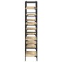 Libreria Rovere Sonoma 160x28,5x136,5 cm in Legno Multistrato