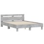 Giroletto Testiera Grigio Cemento 140x200 cm Legno Multistrato