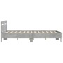 Giroletto Testiera Grigio Cemento 140x200 cm Legno Multistrato