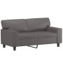 Divano a 2 Posti Grigio 120 cm in Similpelle