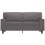 Divano a 2 Posti Grigio 120 cm in Similpelle