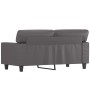Divano a 2 Posti Grigio 120 cm in Similpelle