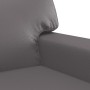 Divano a 2 Posti Grigio 120 cm in Similpelle