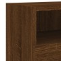 Mobili TV Muro 2 pz Rovere Marrone 60x30x30cm Legno Multistrato