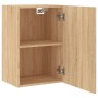 Mobili TV Muro 2pz Rovere Sonoma 40,5x30x60cm Legno Multistrato