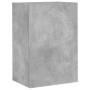 Mobili TV Muro 2pz Grigio Cemento 40,5x30x60 Legno Multistrato