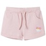 Pantaloncini per Bambini con Coulisse Rosa Chiaro Misto 140