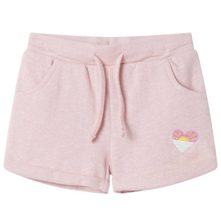 Pantaloncini per Bambini con Coulisse Rosa Chiaro Misto 140