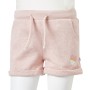 Pantaloncini per Bambini con Coulisse Rosa Chiaro Misto 140