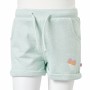 Pantaloncini per Bambini con Coulisse Menta Chiaro Misto 104