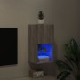 Mobile TV con Luci LED Grigio Sonoma 30,5x30x60 cm