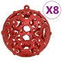 Set Palline di Natale 111 pz Rosso in Polistirene