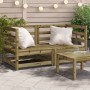 Divani Angolare Giardino 2pz 70x70x67 cm Legno Pino Impregnato