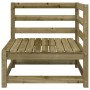 Divani Angolare Giardino 2pz 70x70x67 cm Legno Pino Impregnato