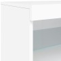 Credenza con Luci LED Bianca 60x37x67 cm