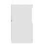 Credenza con Luci LED Bianca 81x37x67 cm