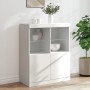 Credenza con Luci LED Bianca 81x37x100 cm