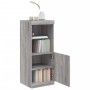 Credenza con Luci LED Grigio Sonoma 41x37x100 cm