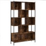 Libreria Rovere Fumo 102x28x172 cm in Legno Multistrato