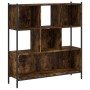 Libreria Rovere Fumo 102x28x172 cm in Legno Multistrato