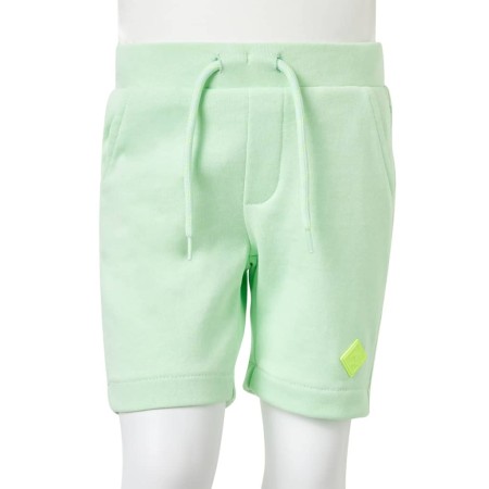 Pantaloncini per Bambini con Coulisse Verde Brillante 104