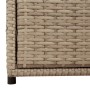 Armadietto Portaoggetti da Giardino Beige 55x59x69cm Polyrattan