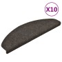 Tappetini per Scale 10 pz Antracite 65x21x4 cm Agugliati