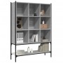 Libreria Grigio Sonoma 102x30x141,5 cm in Legno Multistrato