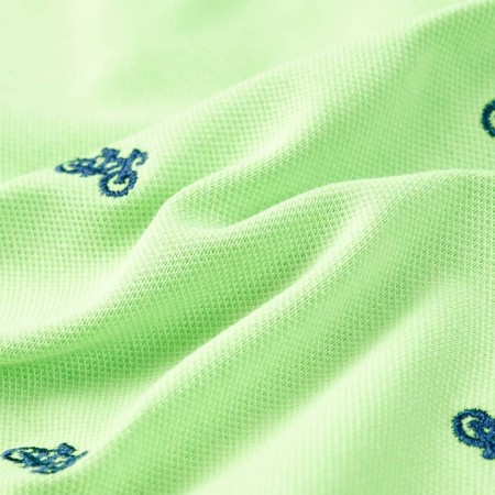 Polo da Bambino Verde Neon 140