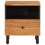 Comodini 2pz 40x33x46 cm in Legno Massello di Acacia