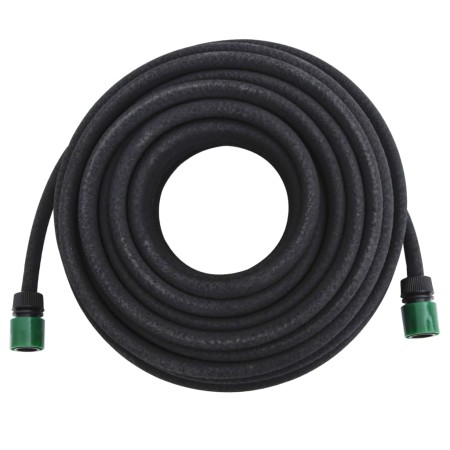 Tubo di Irrigazione da Giardino Nero 0,6" 25 m in Gomma