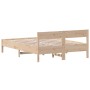 Giroletto con Testiera 140x190 cm in Legno Massello di Pino