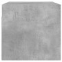 Mobile a Muro con Ante in Vetro Grigio Cemento 68,5x37x35 cm