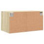 Mobile a Muro con Ante in Vetro Rovere Sonoma 68,5x37x35 cm