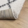 Tappeto Shaggy PAMPLONA a Pelo Lungo Crema e Nero 200x280 cm