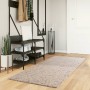 Tappeto Shaggy PAMPLONA a Pelo Lungo Moderno Beige 80x200 cm