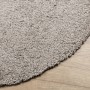 Tappeto Shaggy PAMPLONA a Pelo Lungo Moderno Beige Ø 100 cm