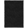 Tappeto Shaggy PAMPLONA a Pelo Lungo Moderno Nero 160x230 cm