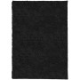 Tappeto Shaggy PAMPLONA a Pelo Lungo Moderno Nero 200x280 cm