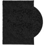 Tappeto Shaggy PAMPLONA a Pelo Lungo Moderno Nero 200x280 cm