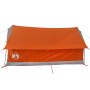 Tenda da Campeggio 2 Persone Grigio e Arancione Impermeabile