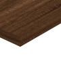 Mensole Parete 4pz Rovere Marrone 40x10x1,5cm Legno Multistrato