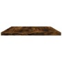 Mensole Parete 4pz Rovere Fumo 60x30x1,5 cm Legno Multistrato