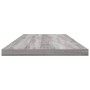 Mensole Parete 4pz Grigio Sonoma 80x20x1,5cm Legno Multistrato