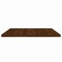 Mensole Parete 4pz Rovere Marrone 80x40x1,5cm Legno Multistrato