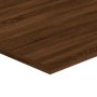 Mensole Parete 4pz Rovere Marrone 80x40x1,5cm Legno Multistrato