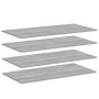 Mensole Parete 4pz Grigio Sonoma 100x50x1,5cm Legno Multistrato