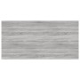 Mensole Parete 4pz Grigio Sonoma 100x50x1,5cm Legno Multistrato