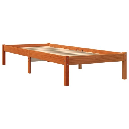 Giroletto Marrone Cera 90x200 cm in Legno Massello di Pino